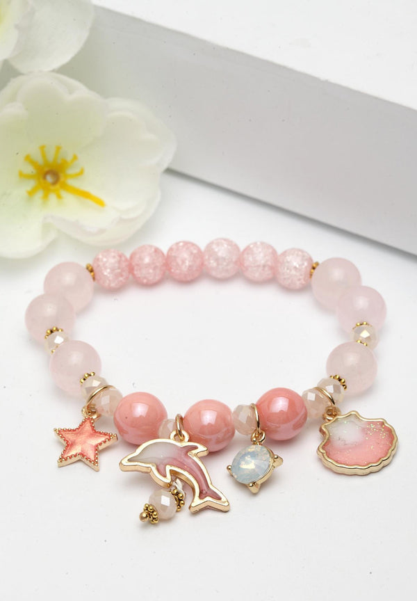 Braccialetti Di Perle Colorate Con Ciondoli