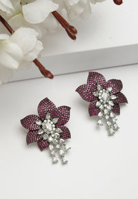 Floral Drop Studs