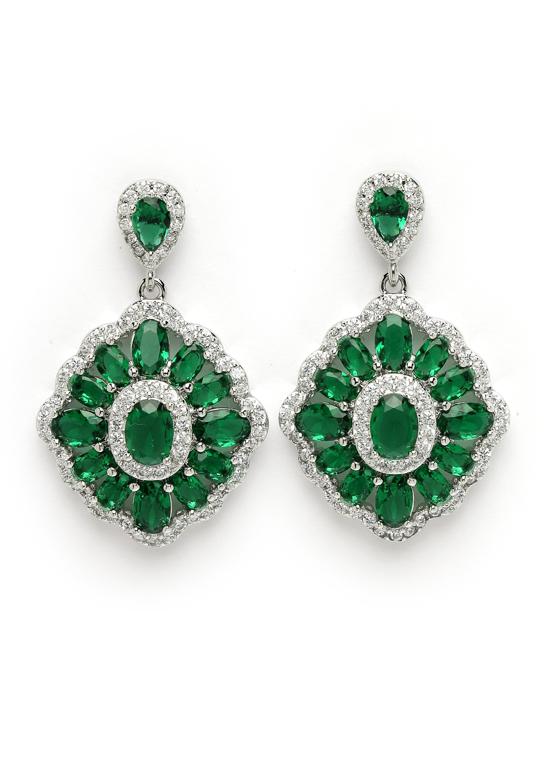 Cubic Zirconia Statement Earrings