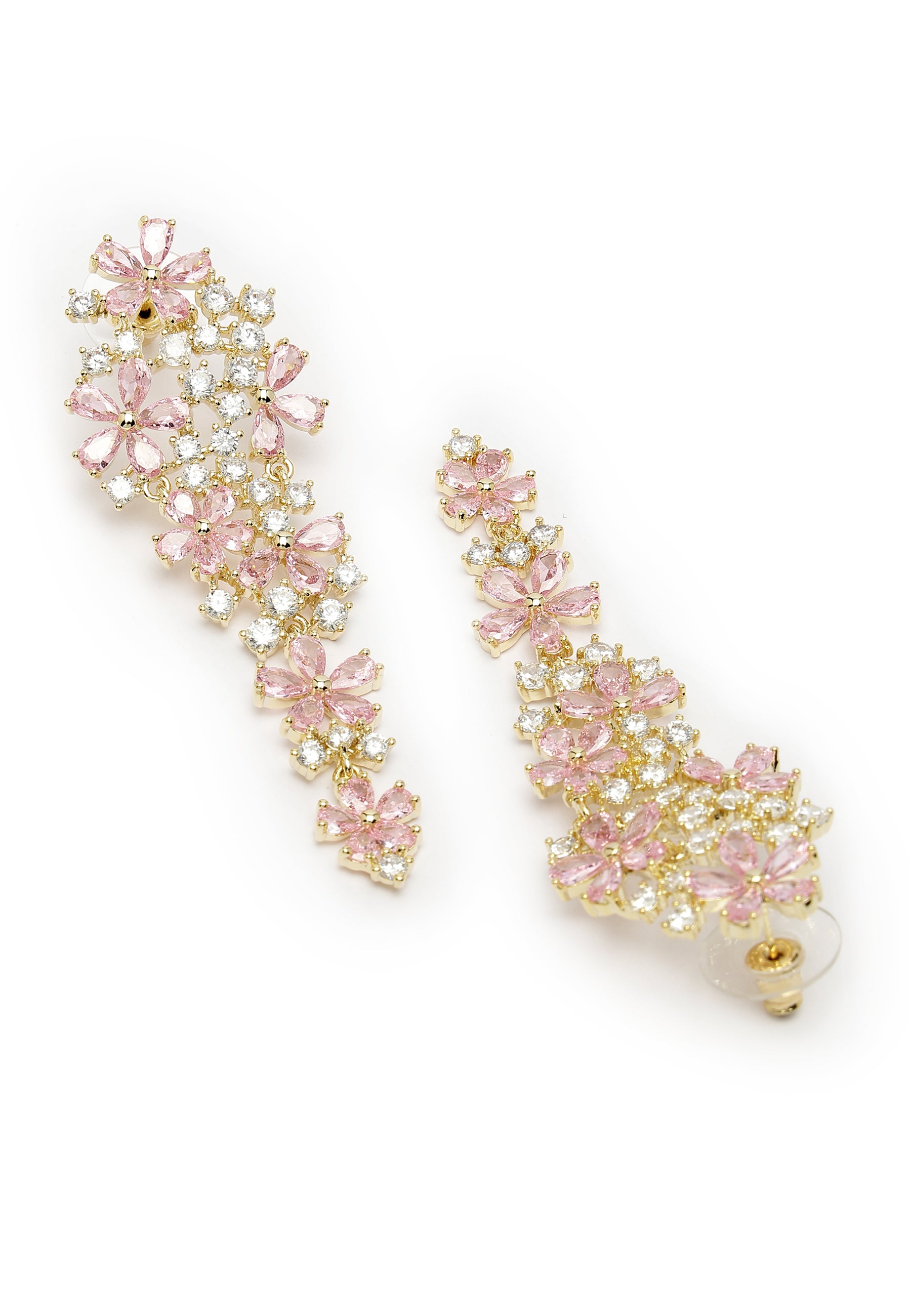 Elegant Floral Cascading Earrings