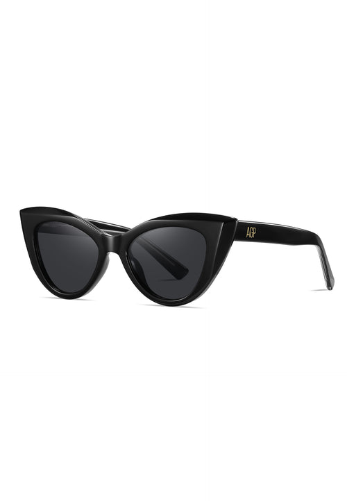 Occhiali Da Sole Eleganti Stile Occhio Di Gatto SPEXX Eyewear - Nero/oro Con Perle E Borchie, UV400 - Foto 1