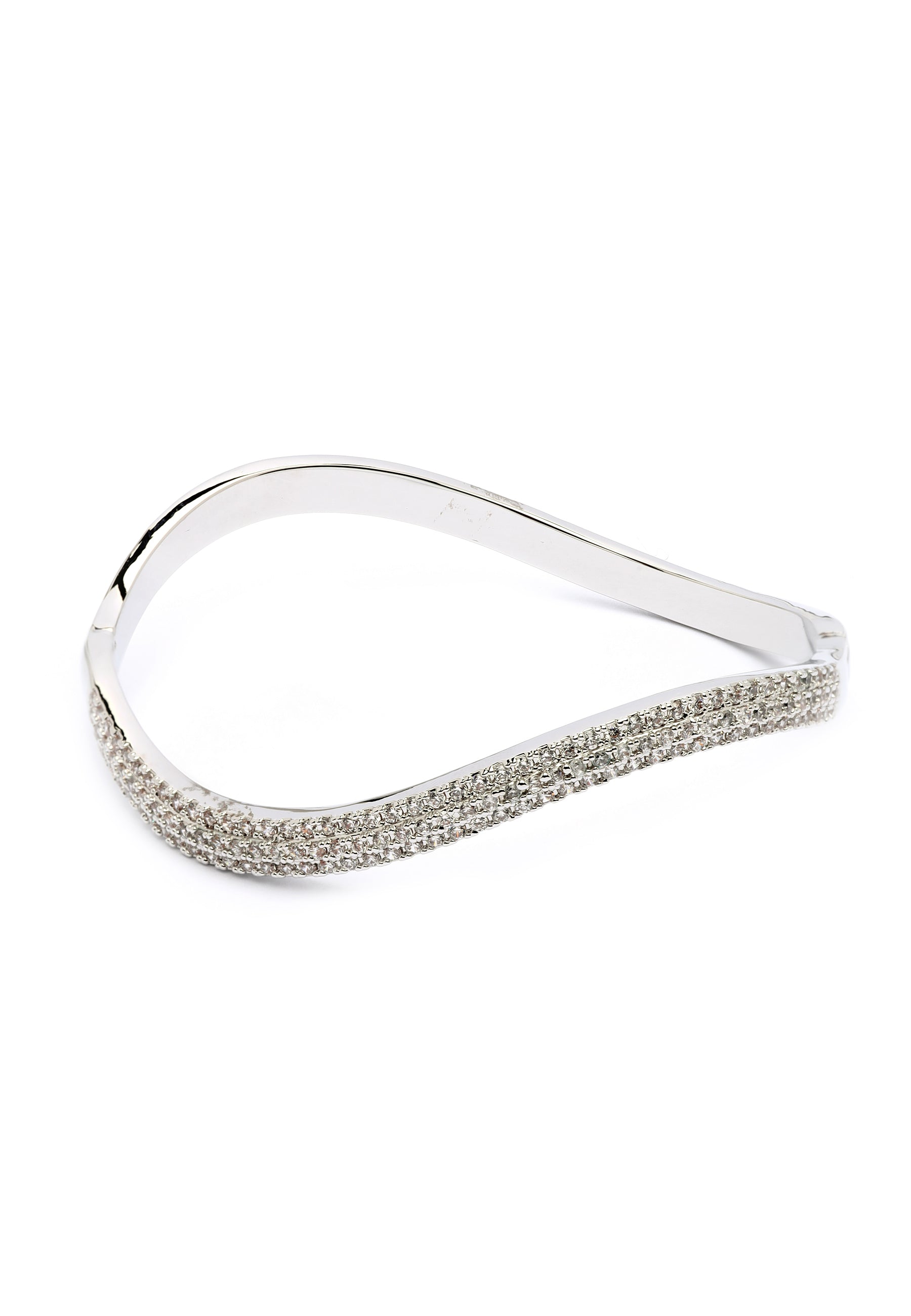 Cuff bangle Silver Glow