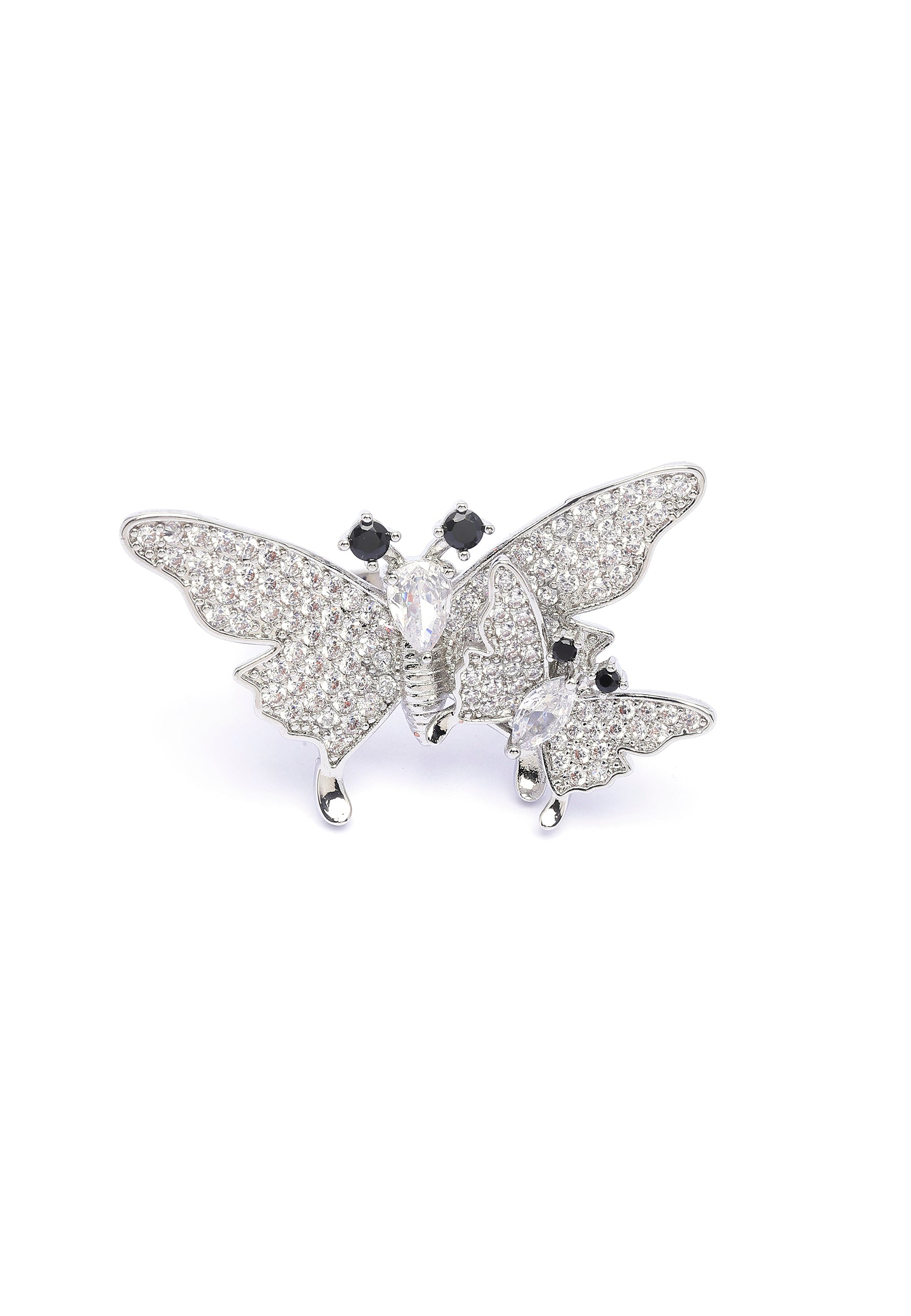 Silver Cute Flutter Ring