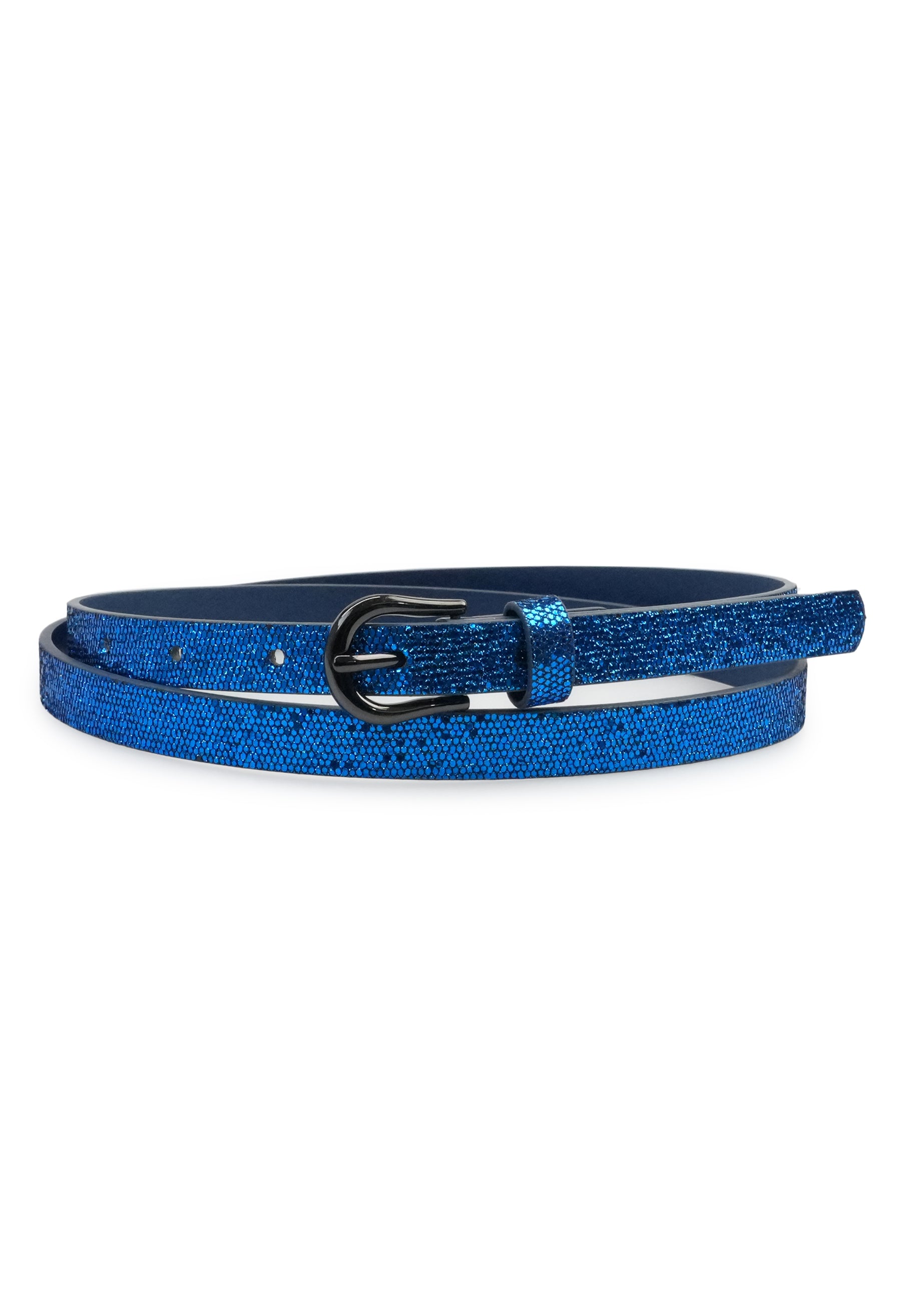 Glanzende Slangenprint Riem