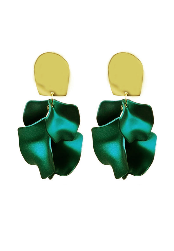 Plush Petal Shaped Earrings