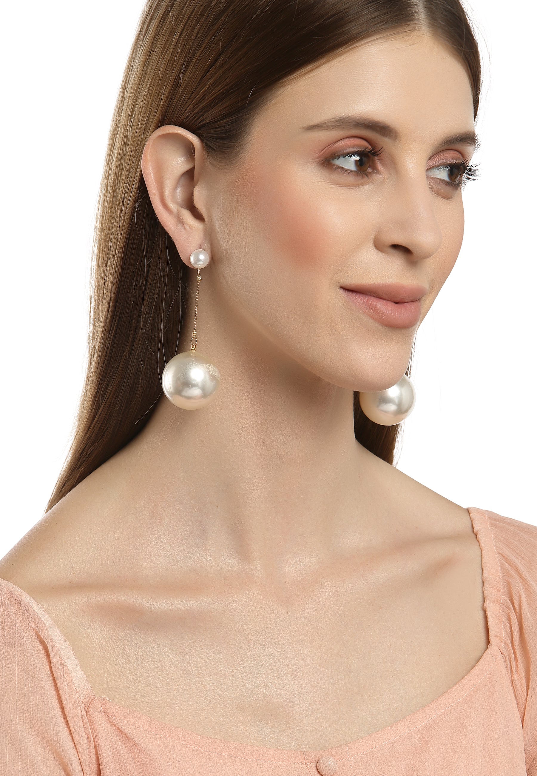Pendientes colgantes de perlas icónicas