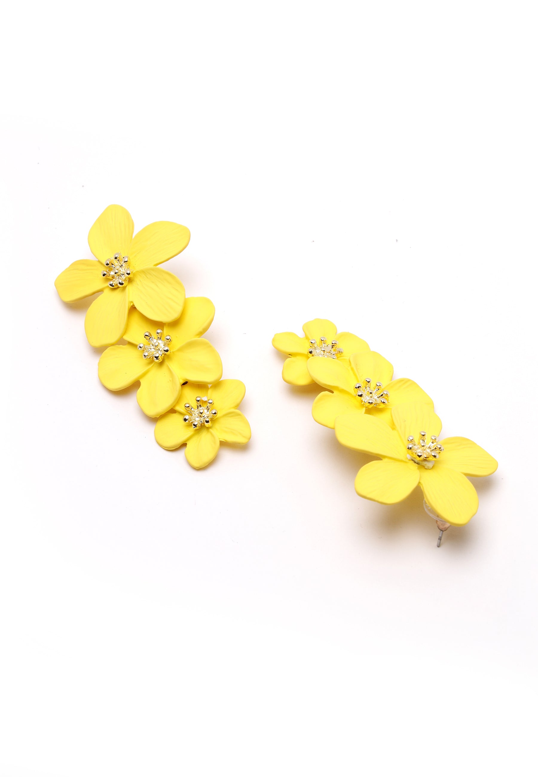 Boucles d'oreilles pendantes florales
